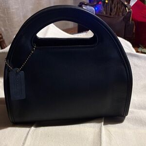 Coach navy blue carousel bag